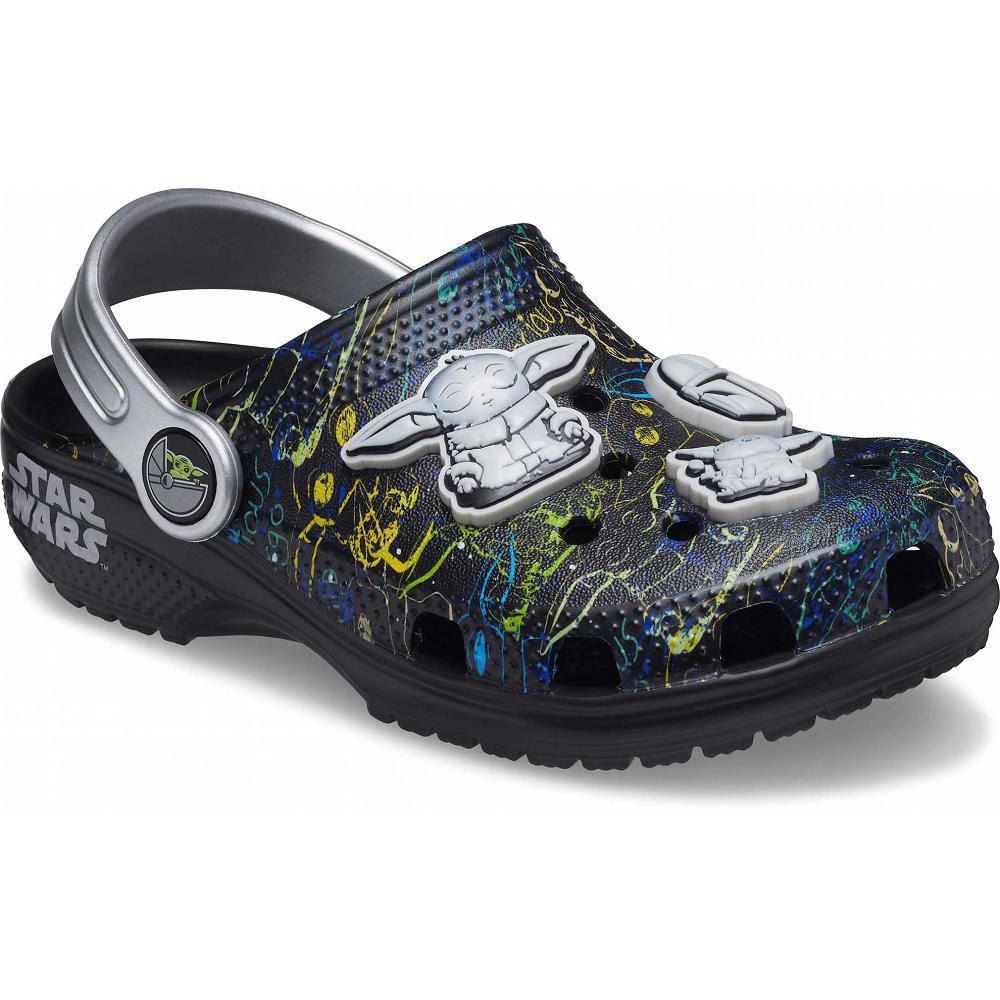 Black Boys' Crocs Classic Grogu™ Clogs | NZ 1355EBCX